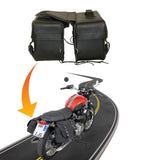 Motorcycle Detachable Saddlebag Zip off Velcro Closure on Lid Two Strap SAD103