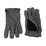 Genuine Leather Motorcycle Gloves with Vibration Control - Size Medium