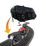 Motorcycle Detachable Saddlebag 3 3trap Quick Release Zip Off Studded SAD213