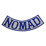 Blue Nomad Outlaw Biker Club Group MC Back Bottom Rocker Patch New 9