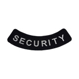 SECURITY White on Black Bottom Rocker Patch for Vest Jacket BR378