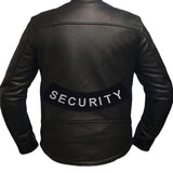 SECURITY White on Black Bottom Rocker Patch for Vest Jacket BR378