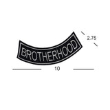 Brotherhood Thin Bottom Rocker Patch for Vest Jacket