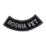 BOSNIA VET Bottom Rocker Iron on Patch for Biker Vest BR437