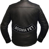 BOSNIA VET Bottom Rocker Iron on Patch for Biker Vest BR437