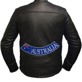 Australia Red and white on Blue Bottom Rocker Iron on Patch for Biker Vest BR474