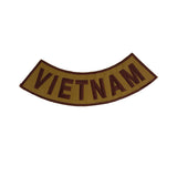 VIETNAM Brown on Gold Bottom Rocker Patch for Vest jacket