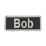 Bob Iron on Name Tag Patch for Motorcycle Biker Jacket and Vest NB143