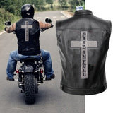 Christian Biker Back Center Patch Cross Paid In Full for Biker Vest