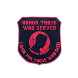 Honor Those Who Served Iron on Center Patch for Biker Vest CP175