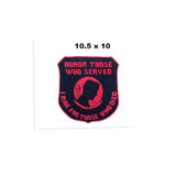 Honor Those Who Served Iron on Center Patch for Biker Vest CP175