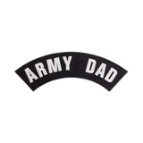 ARMY DAD White on Black Top Rocker Patch for Biker Vest Jacket TR291