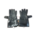 XS Long Black Leather Gloves - Secure Fit, Stylish Design, Worldwide Shipping