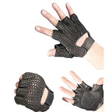 Men's Mesh Fingerless Driving Gloves - Classic Style for Ultimate Control