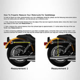 Motorcycle Detachable Saddlebag for Harley Models with Two Strap - SAD216