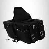 Motorcycle Detachable Saddlebag Zip off Studded Two strap Shielded bottom SAD645S