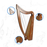 Celtic Design 22-String Lever Harp - Musical Elegance at its Finest