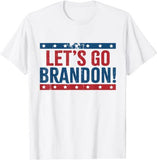 LETS GO BRANDON English Creative Street Round Neck Short-sleeved T-shirt