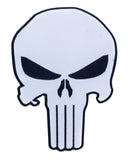 Alien Skull Black on white Center Iron on Patch for Biker Vest CP196-STURGIS MIDWEST INC.