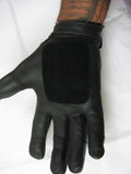 XL/2XL Leather Motorcycle Gloves - Vibration Control Palm