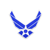 AIR FORCE WINGS MODERN White on Blue Center Patch for Vest