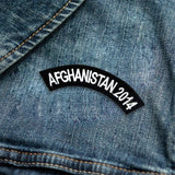 Small Military Rocker Patch | Afghanistan 2014