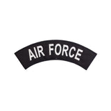 AIR FORCE White on Black Top Rocker Patch for Biker Vest Jacket TR318