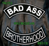 BAD ASS BROTHERHOOD Rocker 2 Patches Set Sew on for Vest Jacket