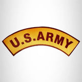 U.S ARMY Iron on Top Rocker Patch for Biker Vest Jacket TR202